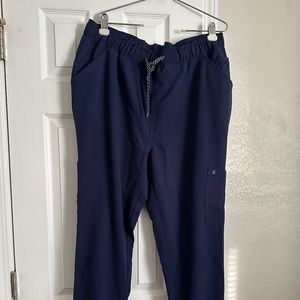 JAANUU Women's 5-Pocket Classic Scrub Jogger, Navy, XL, NWT